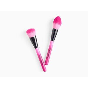 Pretty In Pink Pinky B Beauty Makeup Brush Set 2-Piece Face & Blush Application
